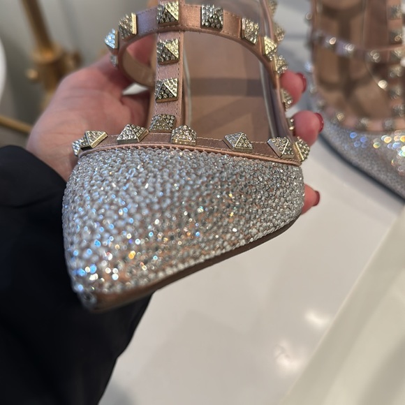 Valentino Rockstud Crystal Heels - Picture 10 of 13